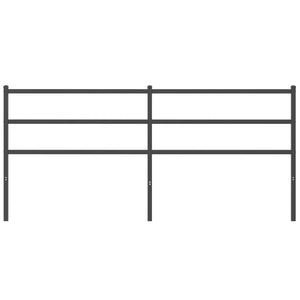 Testiera in Metallo Nero 193 cm 355402