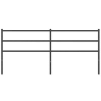 Testiera in Metallo Nero 200 cm 355403