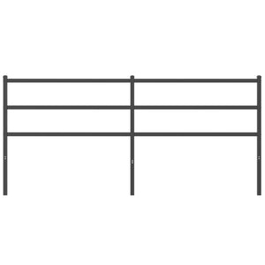 Testiera in Metallo Nero 200 cm 355403