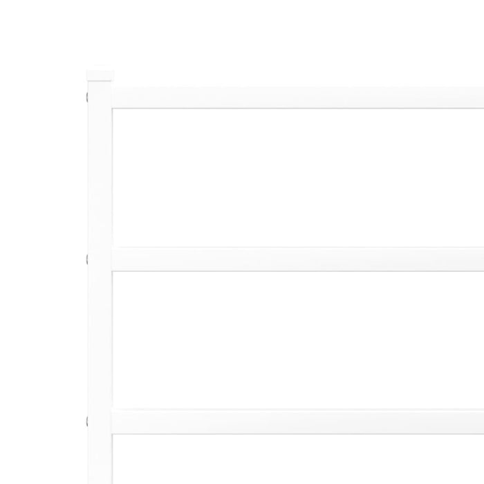 Giroletto con Testiera Metallo Bianco 193x203 cm 355420