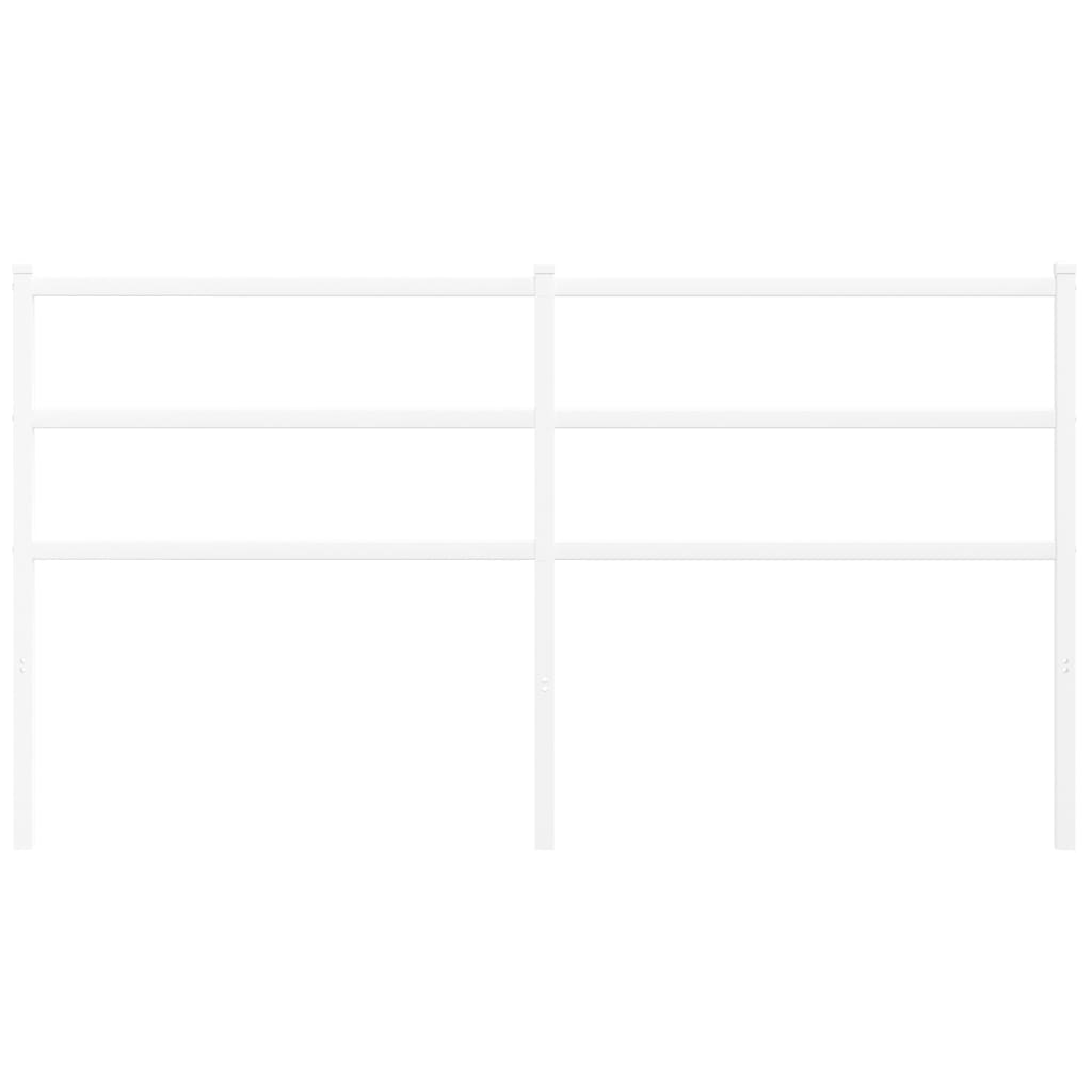 Testiera in Metallo Bianco 150 cm 355448
