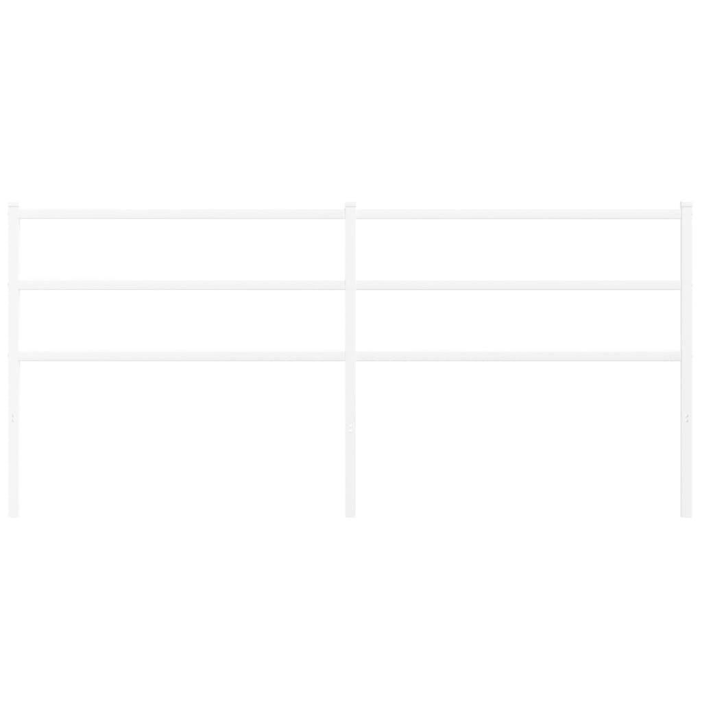 Testiera in Metallo Bianco 193 cm 355451
