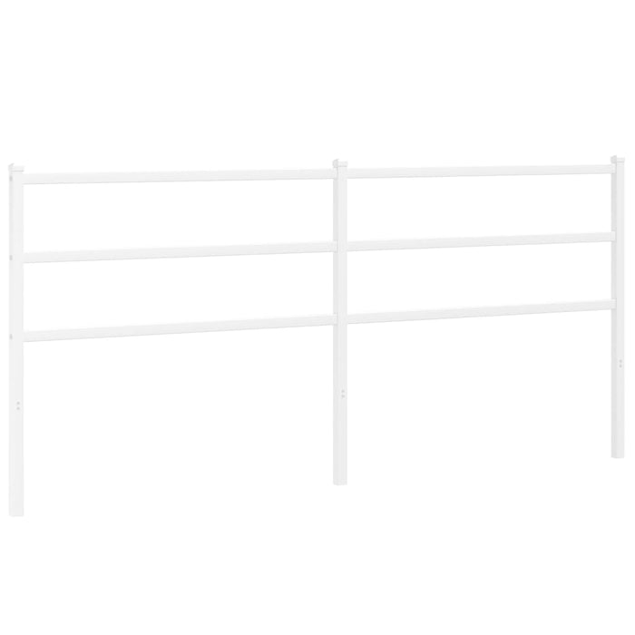 Testiera in Metallo Bianco 200 cm 355452