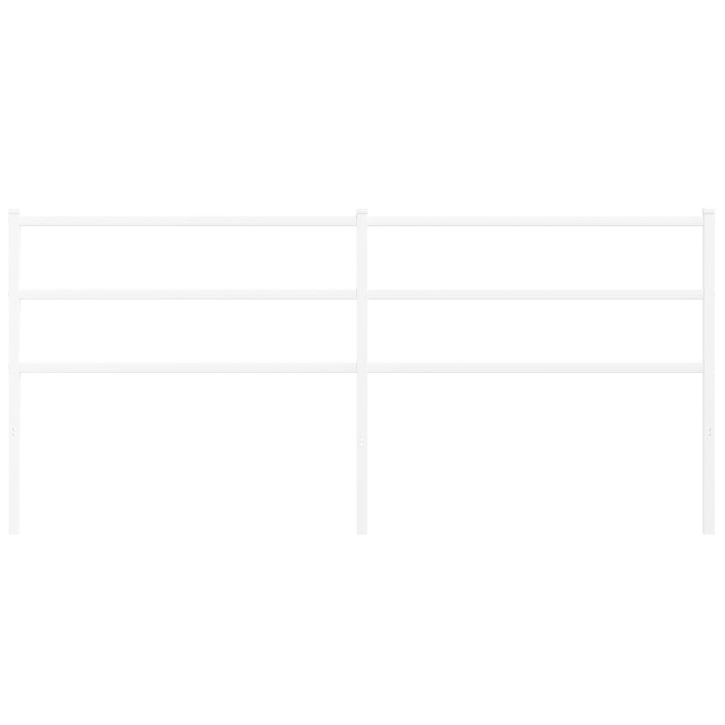 Testiera in Metallo Bianco 200 cm 355452