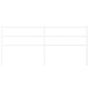 Testiera in Metallo Bianco 200 cm 355452