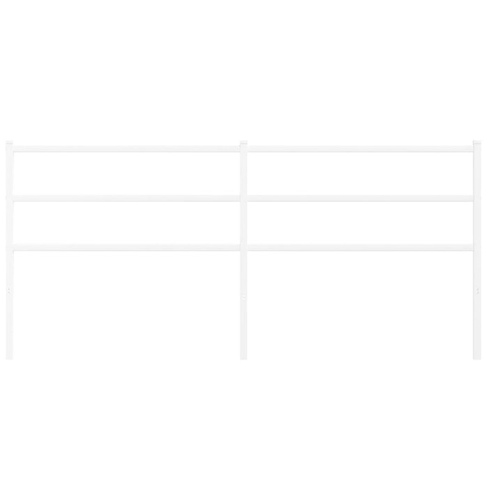 Testiera in Metallo Bianco 200 cm 355452