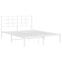 Giroletto con Testiera Metallo Bianco 140x190 cmcod mxl 134699