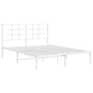 Giroletto con Testiera Metallo Bianco 140x190 cmcod mxl 134699