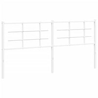 Testiera in Metallo Bianco 180 cm 355646