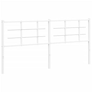 Testiera in Metallo Bianco 180 cm 355646