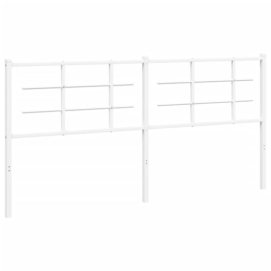 Testiera in Metallo Bianco 180 cm 355646