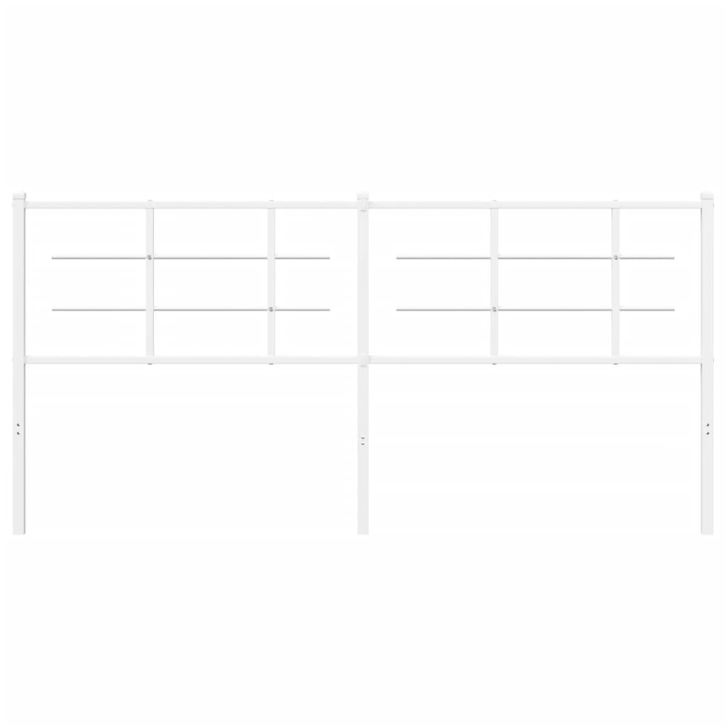 Testiera in Metallo Bianco 180 cm 355646