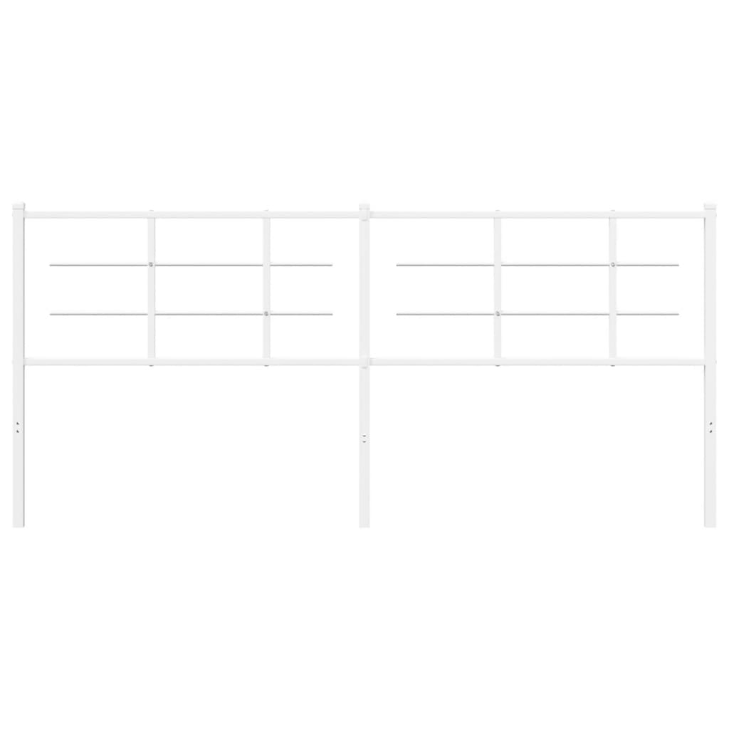 Testiera in Metallo Bianco 193 cm 355647