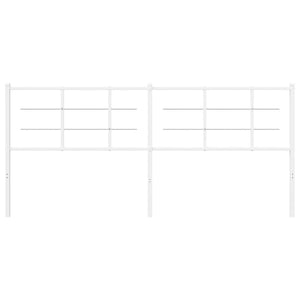 Testiera in Metallo Bianco 193 cm 355647