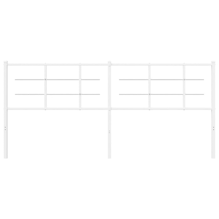 Testiera in Metallo Bianco 193 cm 355647