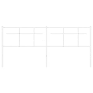 Testiera in Metallo Bianco 200 cm 355648