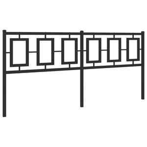 Testiera in Metallo Nero 180 cm 374277