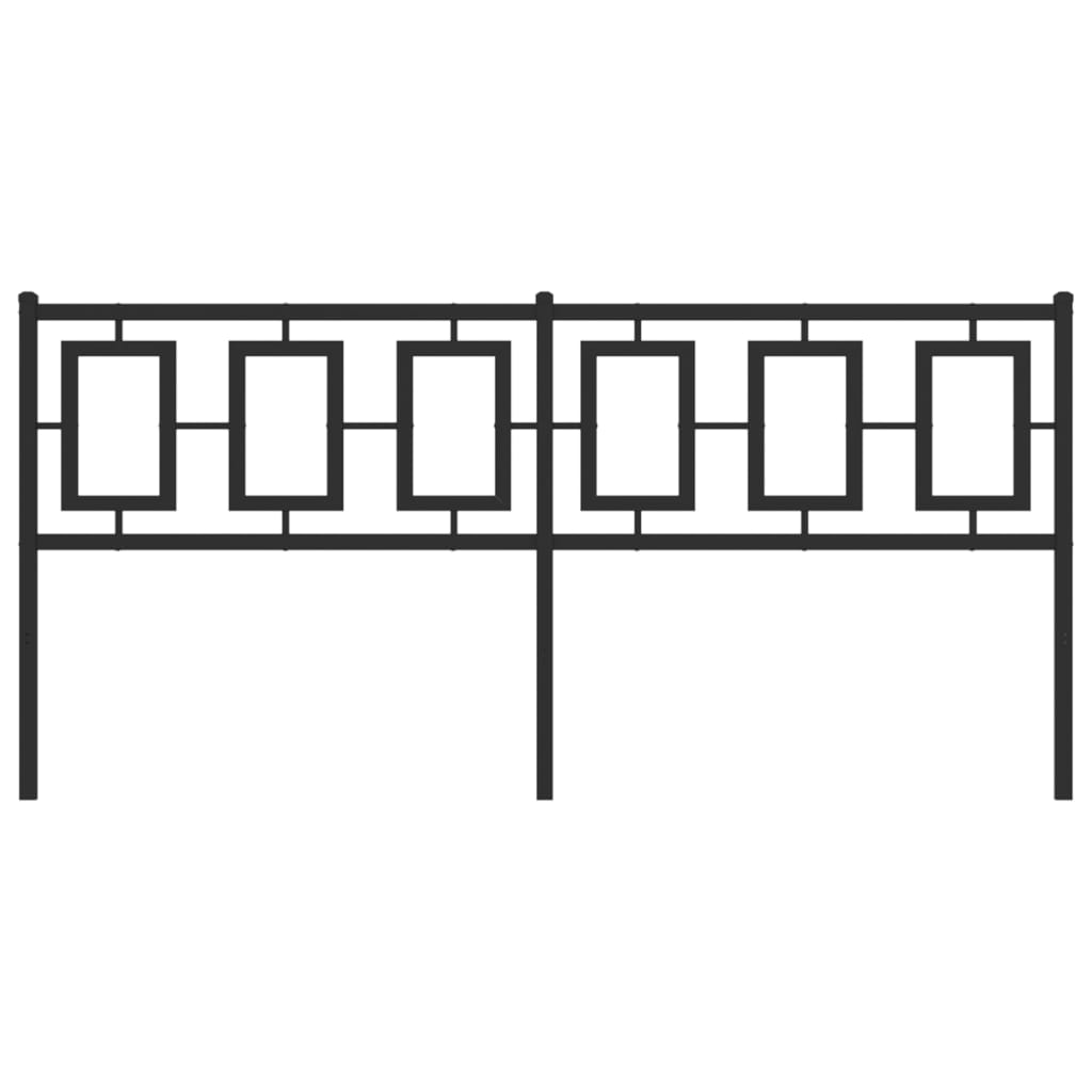 Testiera in Metallo Nero 180 cm 374277