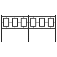 Testiera in Metallo Nero 180 cm 374277