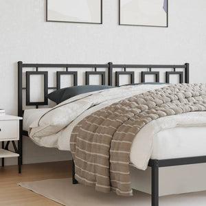 Testiera in Metallo Nero 180 cm 374277