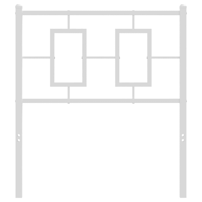 Testiera in Metallo Bianco 75 cm 374316