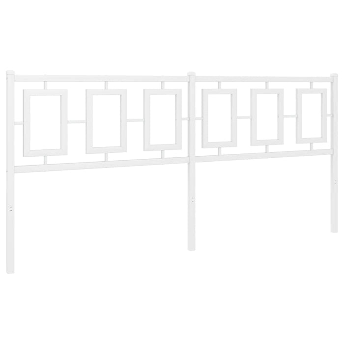 Testiera in Metallo Bianco 180 cm