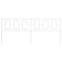 Testiera in Metallo-Testiera in Ferro-Testata Bianco 200 cm 644111