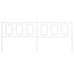 Testiera in Metallo-Testiera in Ferro-Testata Bianco 200 cm 644111