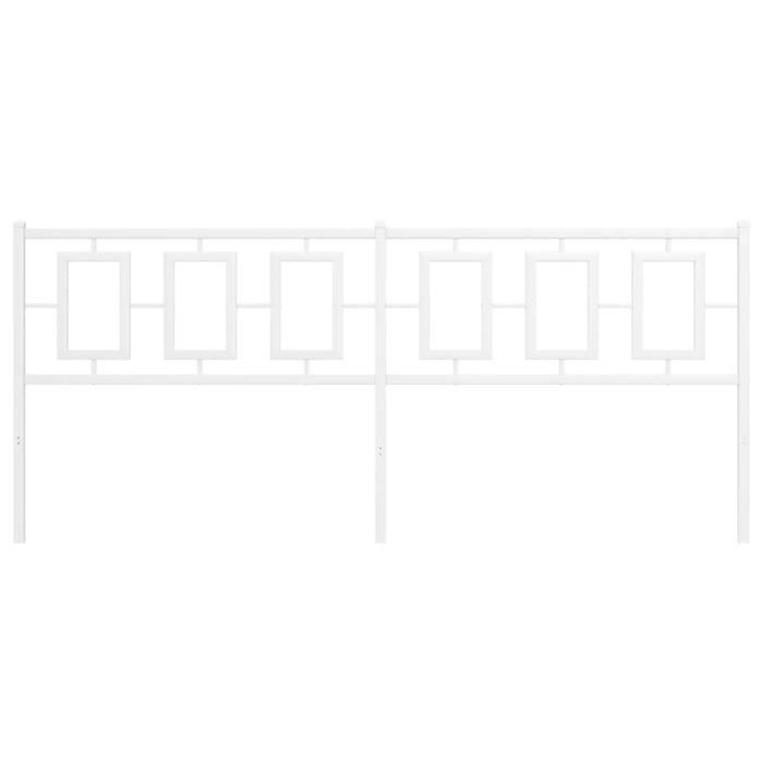 Testiera in Metallo-Testiera in Ferro-Testata Bianco 200 cm 644111
