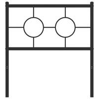 Testiera in Metallo Nero 75 cm 376252