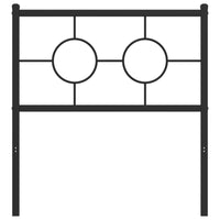 Testiera in Metallo Nero 80 cm 376253