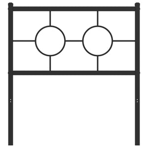 Testiera in Metallo Nero 80 cm 376253