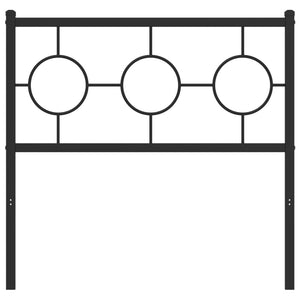 Testiera in Metallo Nero 90 cm 376254