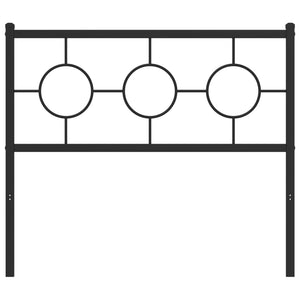 Testiera in Metallo Nero 100 cm 376255
