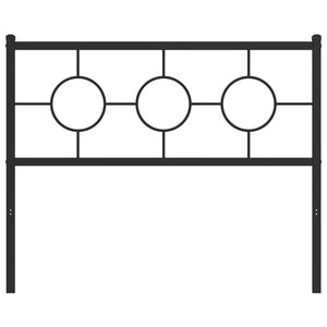 Testiera in Metallo Nero 107 cm 376256