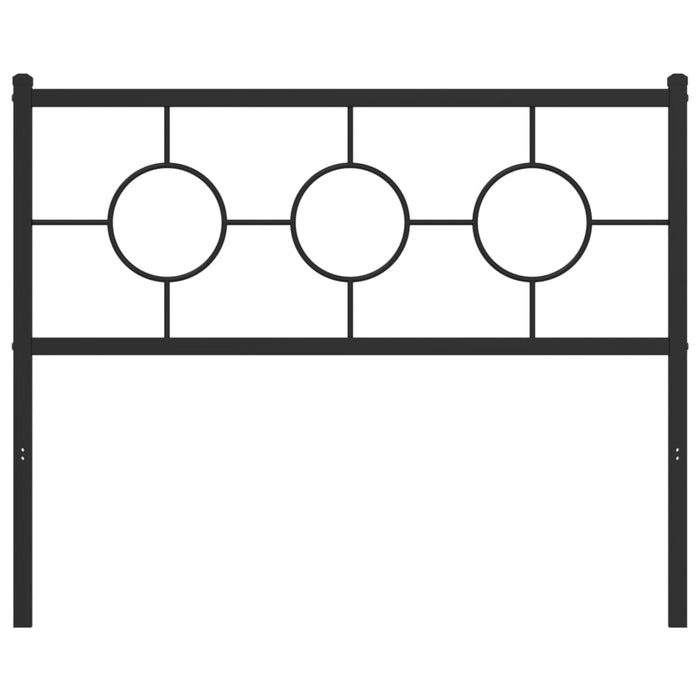 Testiera in Metallo Nero 107 cm 376256