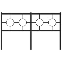 Testiera in Metallo Nero 140 cm 376259