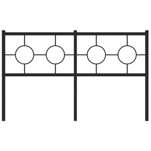 Testiera in Metallo Nero 140 cm 376259