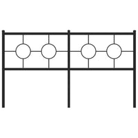 Testiera in Metallo-Testiera in Ferro-Testata Nero 150 cm 303312