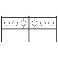 Testiera in Metallo Nero 193 cm 376263