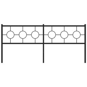 Testiera in Metallo Nero 193 cm 376263