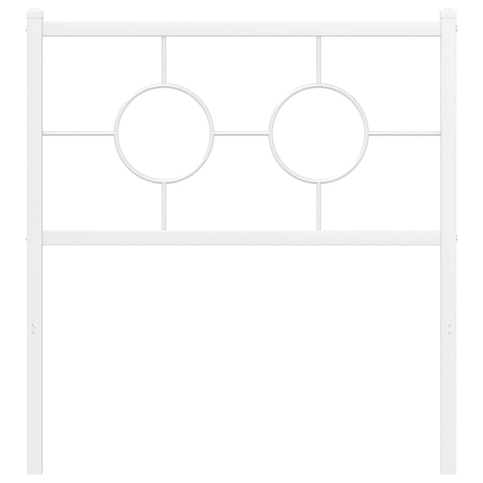 Testiera in Metallo Bianco 80 cm 376302