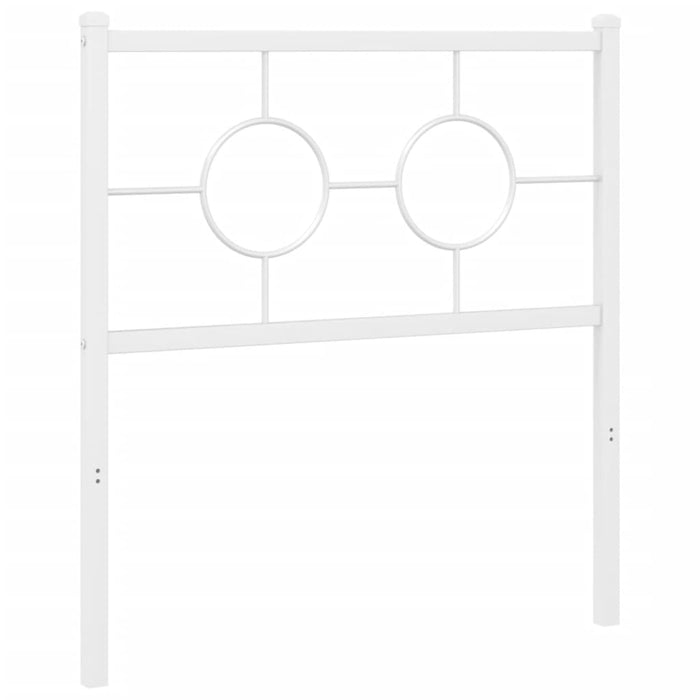 Testiera in Metallo Bianco 80 cm 376302