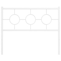 Testiera in Metallo Bianco 107 cm 376305