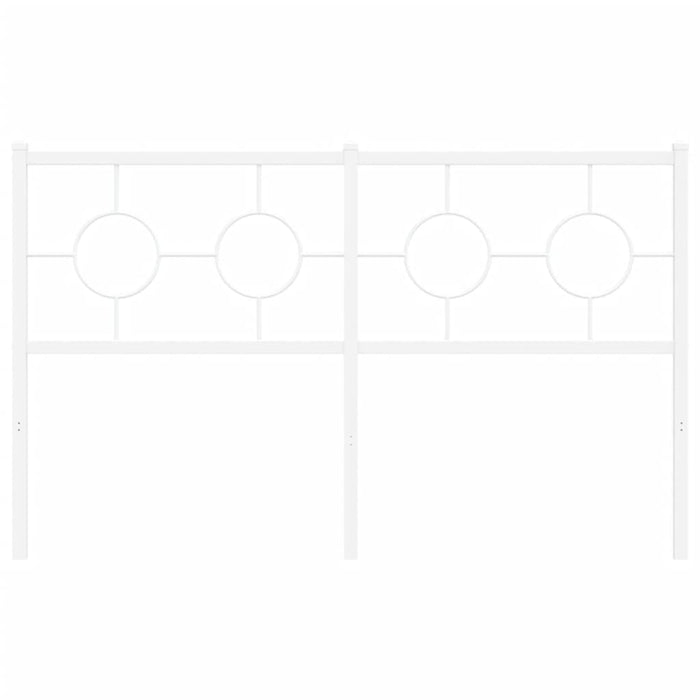 Testiera in Metallo Bianco 140 cm 376308