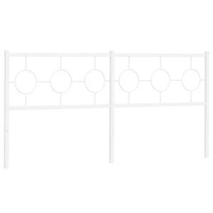 Testiera in Metallo Bianco 180 cm 376311
