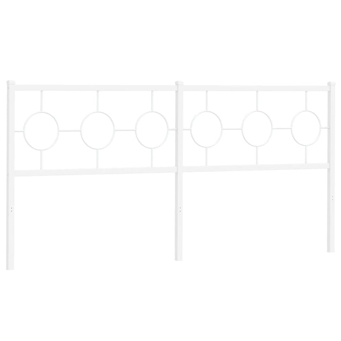 Testiera in Metallo Bianco 180 cm 376311