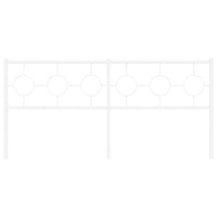 Testiera in Metallo Bianco 180 cm 376311