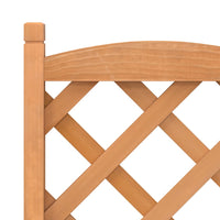 Fioriera con Traliccio Marrone in Legno Massello di Abete 365482