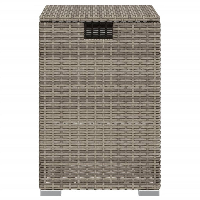 Tavolo Copri Serbatoio Propano Grigio 40x40x60 cm in Polyrattan 366296